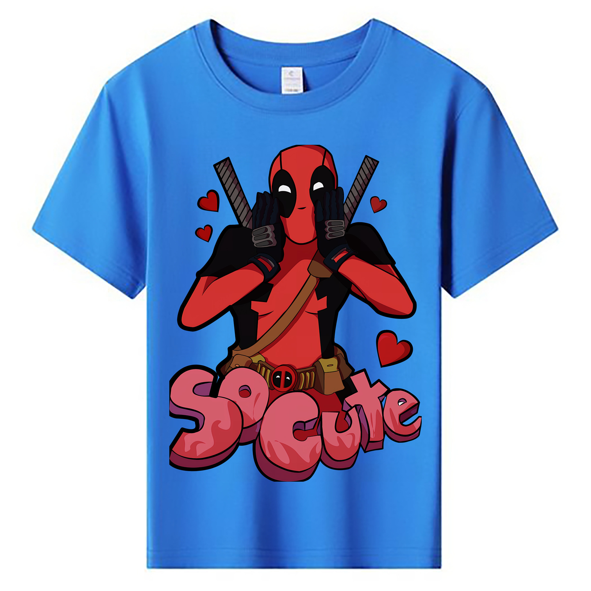 Deadpool デッドプール 綿100％キッズTシャツ（フロントプリント）
